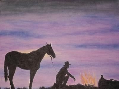 Cowboy Sunset